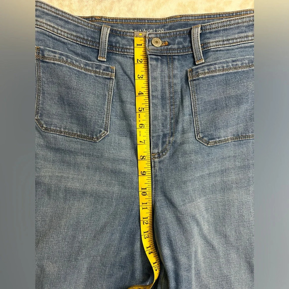 Talbots Flawless High Waisted Wide Crop Jeans - Picture 7 of 8